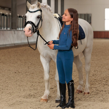 Reitleggings Imperial Riding Tessy FullGrip KIDS Saphir Blau