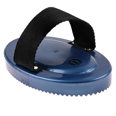 PVC-Striegel mit Griff Imperial Riding Saphir Blau