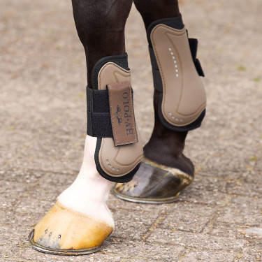 Gamaschen und Streichkappen HV Polo Classic Stroh Braun