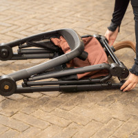 Faltbarer Satteltrolley Imperial Riding Carry Light Marine / Schokolade
