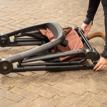 Faltbarer Satteltrolley Imperial Riding Carry Light Marine / Schokolade
