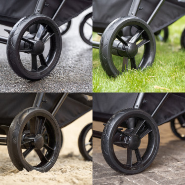 Faltbarer Satteltrolley Imperial Riding Carry Light Marine / Schokolade