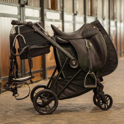 Faltbarer Satteltrolley Imperial Riding Carry Light Schwarz