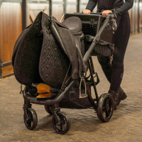 Faltbarer Satteltrolley Imperial Riding Carry Light Schwarz