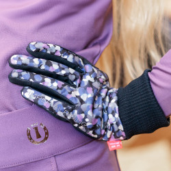 Handschuhe Imperial Riding Hide & Shine Kinder Lovefetti dunkel Motive