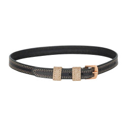 Sporenriemen Imperial Riding Glimmer Schwarz / Roségold