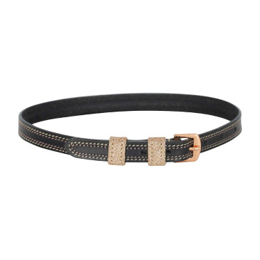 Sporenriemen Imperial Riding Glimmer Schwarz / Roségold