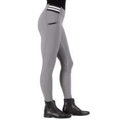 HV Polo Estrella Reitleggings FullGrip Damen Zinkgrau