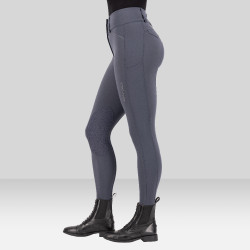 Euro-Star Aurelia Connect Grip Damen-Reithose mit Kniebesatz Magnet Grau