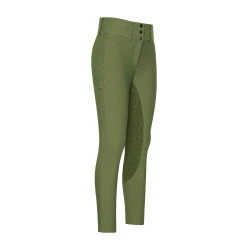 Reithose Euro-Star Aurelia Therma Connect Full Grip Damen Olive Gr&amp;amp;amp;uuml;n