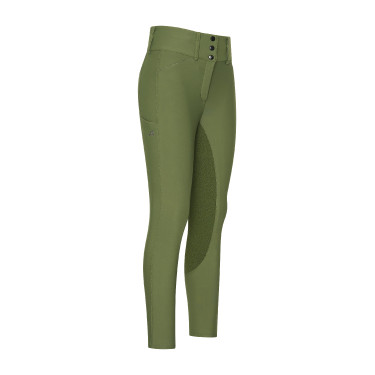 Reithose Euro-Star Aurelia Therma Connect Full Grip Damen Olive Gr&amp;amp;amp;uuml;n