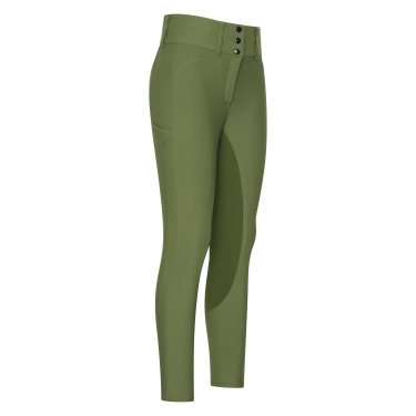 Reithose Euro-Star Aurelia Therma Connect Full Grip Damen Olive Gr&uuml;n