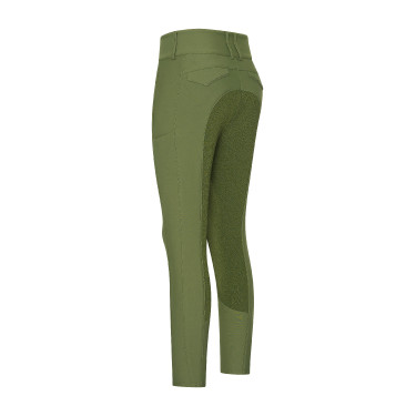 Reithose Euro-Star Aurelia Therma Connect Full Grip Damen Olive Gr&amp;amp;amp;uuml;n