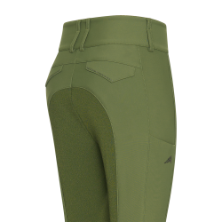 Reithose Euro-Star Aurelia Therma Connect Full Grip Damen Olive Gr&uuml;n