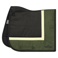 Satteldecke Euro-Star Simi Leath Striped Dressur Olive Gr&amp;amp;amp;amp;amp;amp;amp;amp;uuml;n