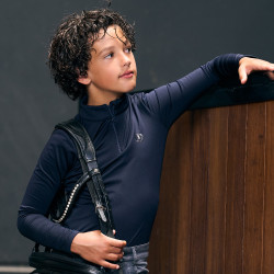 Top Imperial Riding James Kinder Marine Marineblau