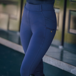Reitleggings Imperial Riding Tamara FullGrip Damen Saphir Blau