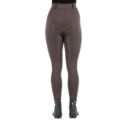 Reitleggings Imperial Riding Tamara FullGrip Damen Marmor Grau