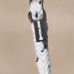 Anbindestrick Imperial Riding Deluxe mit einfachem Karabiner Kristall Blau