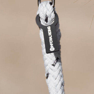 Anbindestrick Imperial Riding Deluxe mit einfachem Karabiner Kristall Blau