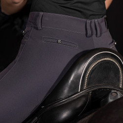 Euro-Star Arielle Connect FullGrip Reithose Damen Magnetgrau