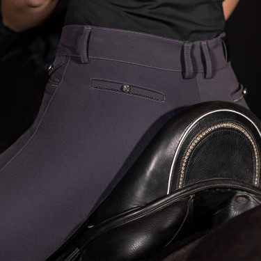 Euro-Star Arielle Connect FullGrip Reithose Damen Magnetgrau