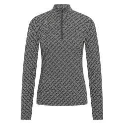 Anti-UV-Polo HV Polo Manja Damen Schwarz