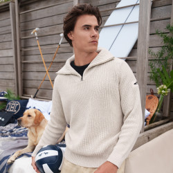Pullover HV Polo Milan Herren Kaschmir Weiß
