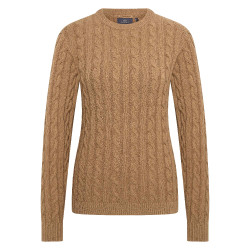 Damenpullover HV Polo Tally Stroh Braun