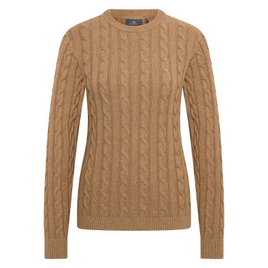 Damenpullover HV Polo Tally Stroh Braun