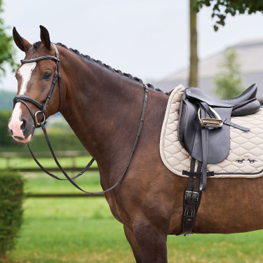 Satteldecke HV Polo Joan Dressur Kaschmir Weiß