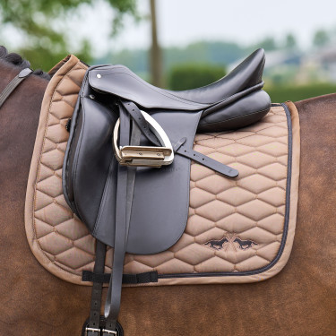 Satteldecke HV Polo Joan Dressur Stroh Braun