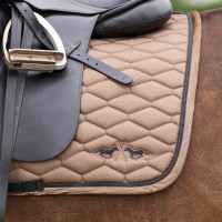 Satteldecke HV Polo Joan Dressur Stroh Braun