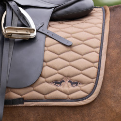 Satteldecke HV Polo Joan Dressur Stroh Braun