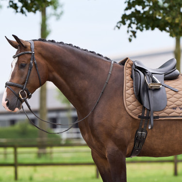 Satteldecke HV Polo Joan Dressur Stroh Braun