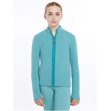 LeMieux Fleece mit Reißverschluss Felicity Young Rider Lagune Blau