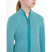 LeMieux Fleece mit Reißverschluss Felicity Young Rider Lagune Blau