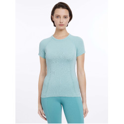 Kurzarm-T-Shirt LeMieux nahtlos Britney Aqua Kurzarm-T-Shirt LeMieux nahtlos Britney Aqua