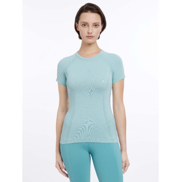 Kurzarm-T-Shirt LeMieux nahtlos Britney Aqua Kurzarm-T-Shirt LeMieux nahtlos Britney Aqua