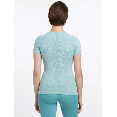 Kurzarm-T-Shirt LeMieux nahtlos Britney Aqua Kurzarm-T-Shirt LeMieux nahtlos Britney Aqua