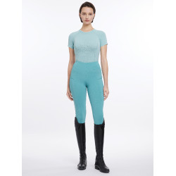 Kurzarm-T-Shirt LeMieux nahtlos Britney Aqua Kurzarm-T-Shirt LeMieux nahtlos Britney Aqua