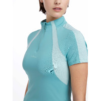Kurzarm-Baselayer Maria LeMieux Lagune Blau Kurzarm-Baselayer Maria LeMieux Lagune Blau