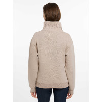 LeMieux Pullover Damen Keira mit Viertelreißverschluss Mandel Beige