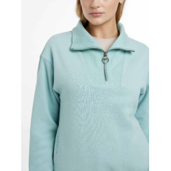 LeMieux Pullover Damen Keira mit Viertelreißverschluss Aqua