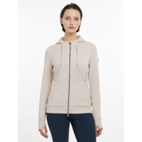 LeMieux Tabi Tech Damen-Kapuzenjacke mit Reißverschluss Stein Grau LeMieux Tabi Tech Damen-Kapuzenjacke mit Reißverschluss Stein Grau