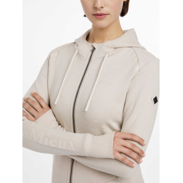 LeMieux Tabi Tech Damen-Kapuzenjacke mit Reißverschluss Stein LeMieux Tabi Tech Damen-Kapuzenjacke mit Reißverschluss Stein