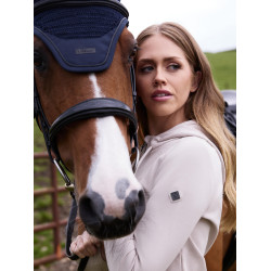 LeMieux Tabi Tech Damen-Kapuzenjacke mit Reißverschluss Stein Grau