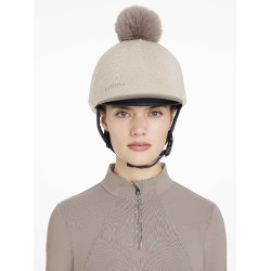 Mesh-Mütze Maria LeMieux Mandel Beige