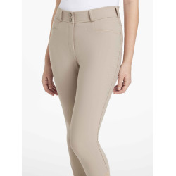LeMieux Damen-Reithose Isabelle mit Kniegrip Mandel Beige