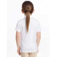 Wettkampf-Poloshirt Mini Bella LeMieux Weiß Wei&szlig;